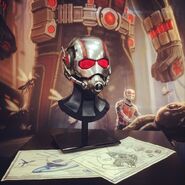 Ant-Man Helmet and Specs on display at SDCC'14