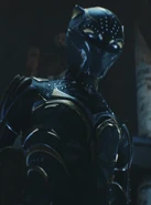 Shuri the sixth known Black Panther in the Marvel Cinematic Universe, portrayed by Letitia Wright.