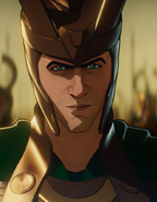 Loki voiced by Tom Hiddleston in Earth-51825.