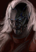 Concept art of Malekith from Thor: The Dark World.