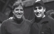 Ray Lykins (left) with Alfred Molina
