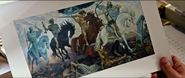 Painting of the Biblical Horsemen, inspired by Apocalypse's horsemen.