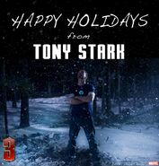 Promotional Christmas pic from Iron Man 3.