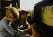 Young Johnny playing videogames with Ben Grimm.