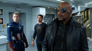 Steve Rogers, Tony Stark and Nick Fury.