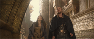 Thor and Jane in Asgard.