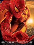 Promotional movie poster for Spider-Man 2 featuring Mary Jane Watson