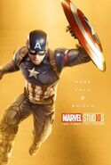 Captain America Marvel 10th Anniversary Special Poster More than A Shield