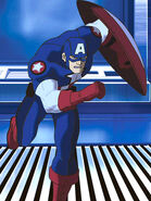 Captain America voiced by Justin Cross in the Ultimate Avengers film series.