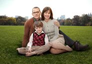 Young Peter with his parents.