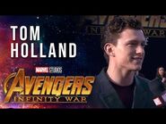 Tom Holland Live from the Avengers- Infinity War Premiere