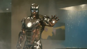 Rhodey commandeers the Mark II