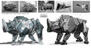 Weta Rhino concept art