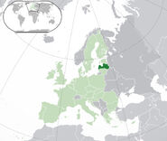 Map of Latvia.