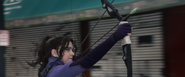 Acid arrows about to be shot by Kate Bishop.