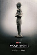 Moon Knight Statue Poster