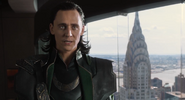 Loki in a skyscraper.