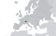 Map of Switzerland.