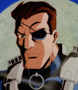 Nick Fury voiced by Mark Gibbon in Earth-751263.