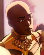 Okoye voiced by Danai Gurira in Earth-21818.
