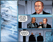 Fury tell Coulson they found Steve Rogers in the arctic.