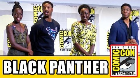 BLACK PANTHER Comic Con 2016 - Chadwick Boseman, Lupita Nyong'o, Michael B. Jordan, Danai Gurira