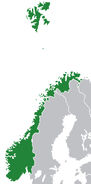 Map of Norway.