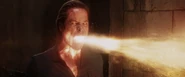 Killian breathes fire.