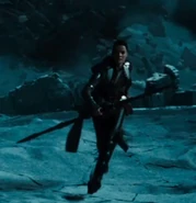 Sif running from the Frost Monster.