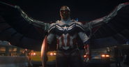 Sam Wilson the third and current Captain America in the Marvel Cinematic Universe, portrayed by Anthony Mackie.