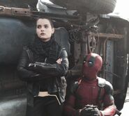 Deadpool and Negasonic Teenage Warhead.