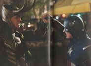 Loki fights Captain America