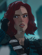 Black Widow voiced by Lake Bell in Earth-29929.