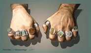 Concept Art of Mandarin's rings.