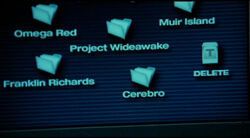 X2 - close up of some of the folderson Stryker's computer 2
