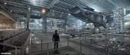 Concept art for Project Insight hangar.