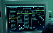 A list of mutants on Stryker's computer. Creed's name is 9th from the top.