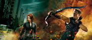 Black Widow and Hawkeye.