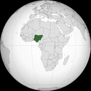 Map of Nigeria.