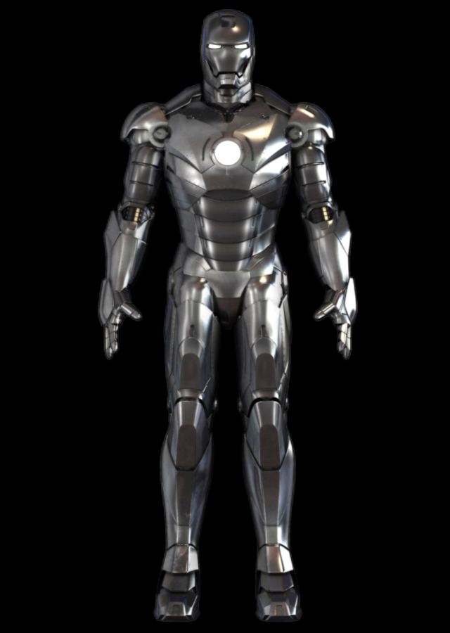 iron man 2 silver suit