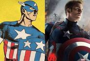 Captain America-comic comparison