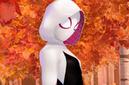 Spider-Gwen voiced by Hailee Steinfeld in Spider-Man: Into the Spider-Verse.