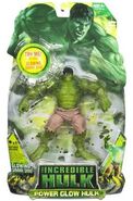 "Power Glow Hulk" push a button to make the figure glow