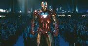 Stark at the Stark Expo in his Mark VI Iron Man suit.