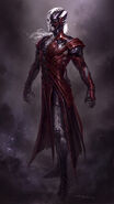 Concept art of Malekith from Thor: The Dark World.