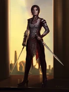 Concept art of Sif.