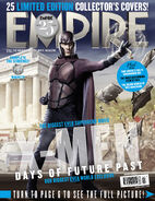 Past Magneto on the cover of Empire.