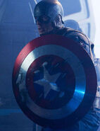 Captain America battles Red Skull.