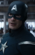 Captain America portrayed by Chris Evans in the alternate 2012 timeline in the Marvel Cinematic Universe.