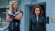 Thor and Black Widow.